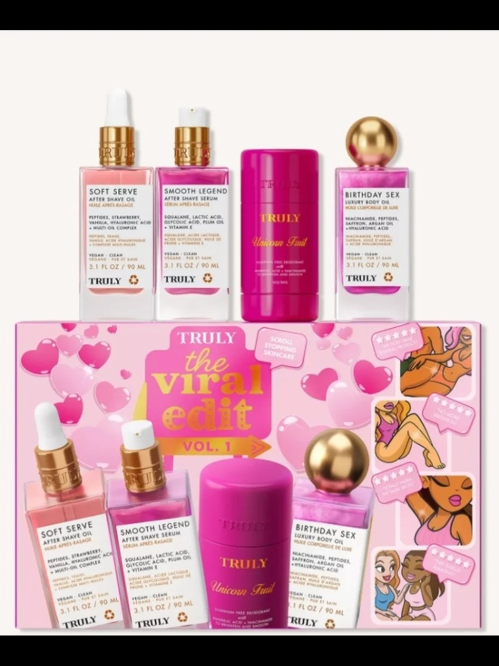 TRULY The Viral Edit Vol 1 Gift Set NIB 4 Full Size Products